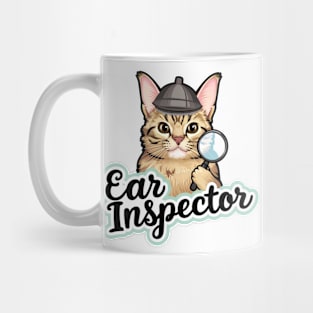 Ear inspector cute cat Mug